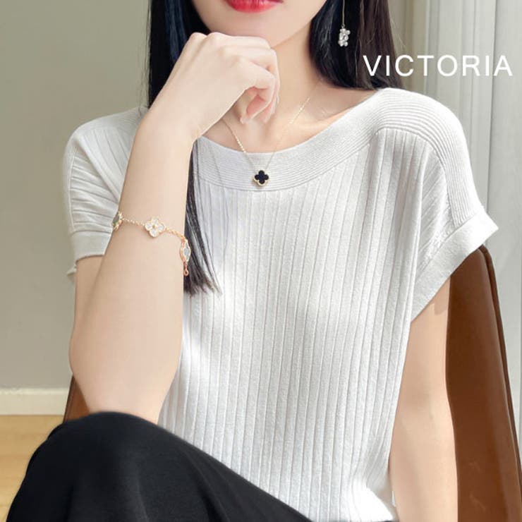 サマーニット レディース 半袖 | VICTORIA | 詳細画像8 
