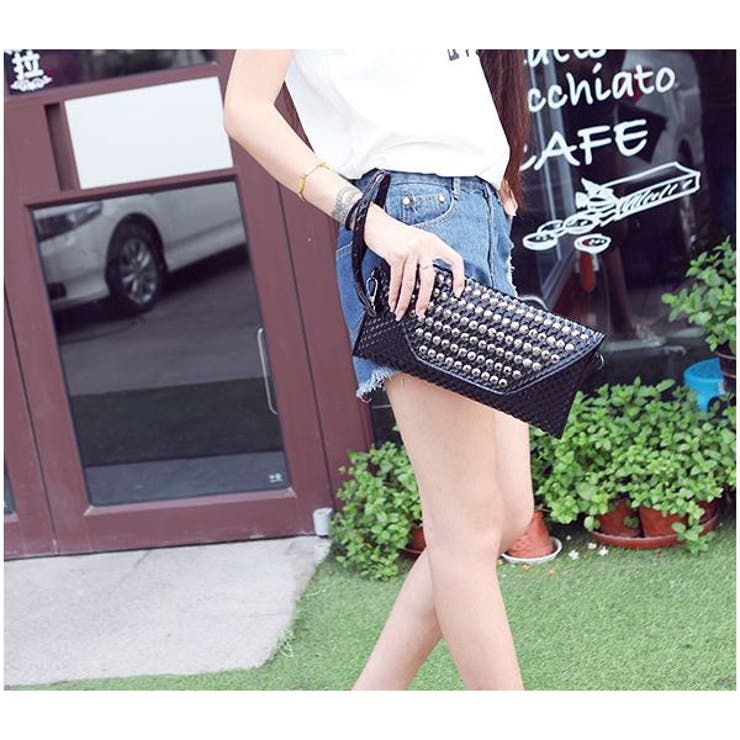 ピンクスタッズクラッチ新品 31MDnKb96XL.jpg