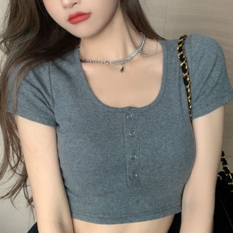 クロップドTシャツ レディース Tシャツ[品番：VCTW0004286]｜VICTORIA