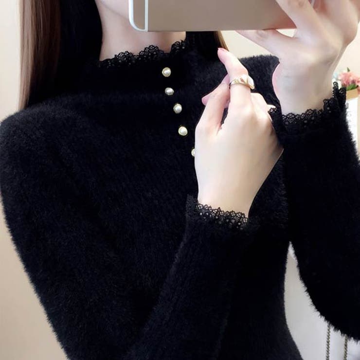 ハイネック シャギー リブニット | VICTORIA | 詳細画像9 