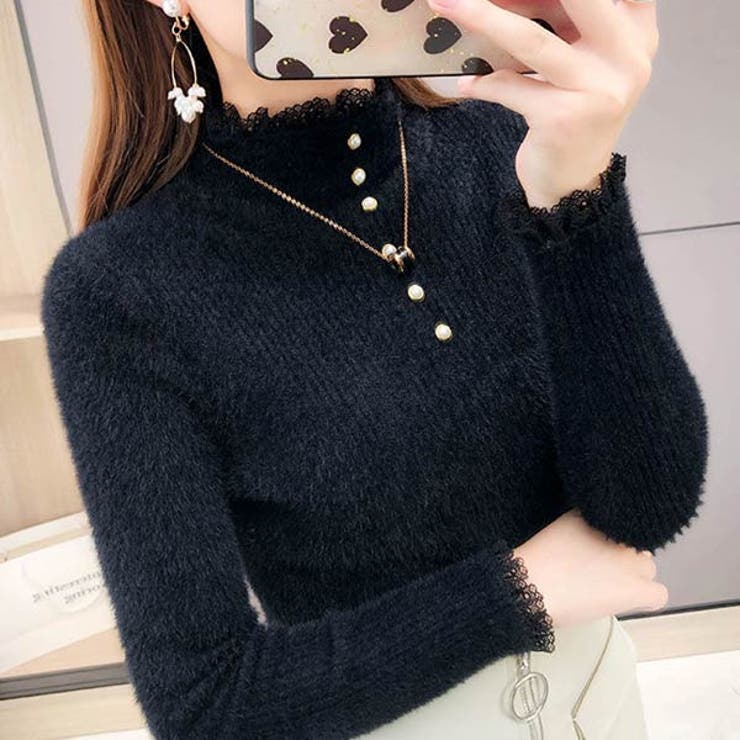 ハイネック シャギー リブニット | VICTORIA | 詳細画像10 