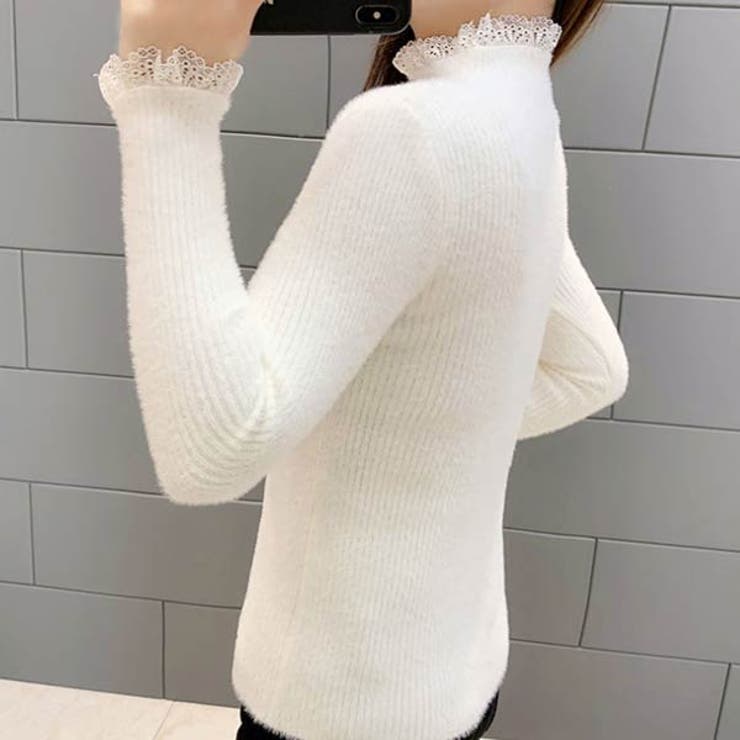 ハイネック シャギー リブニット | VICTORIA | 詳細画像4 