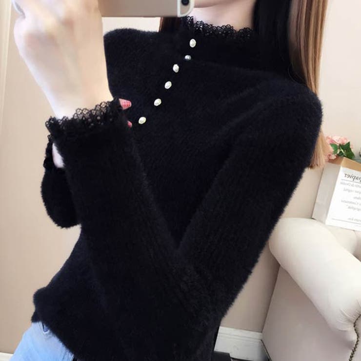 ハイネック シャギー リブニット | VICTORIA | 詳細画像8 