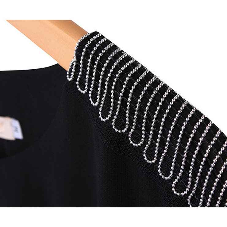 シフォンドレス 結婚式ワンピース黒 ドレス | VICTORIA | 詳細画像5 