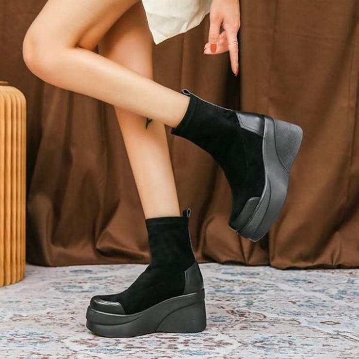 Amazon.co.jp: レディース スニーカー スニーカーブーツ サイドジッパー 両サイドジップ 靴 8CM 厚底 ハイヒール 大人 女性用 美脚  春 夏 秋 ジュアル 疲れない : ファッション