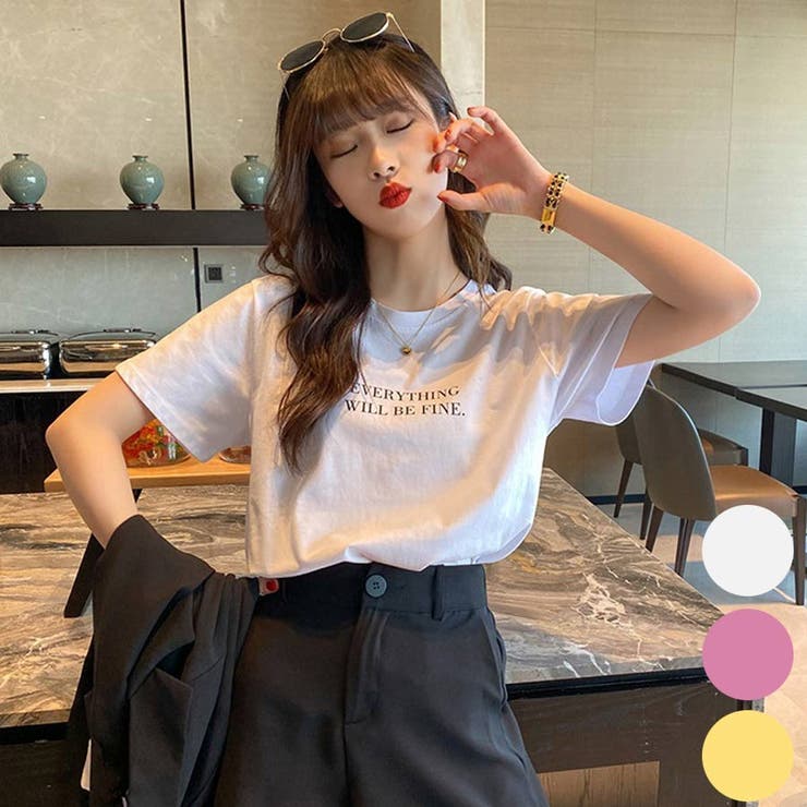 Tシャツ 韓国風 レディース | VICTORIA | 詳細画像1 