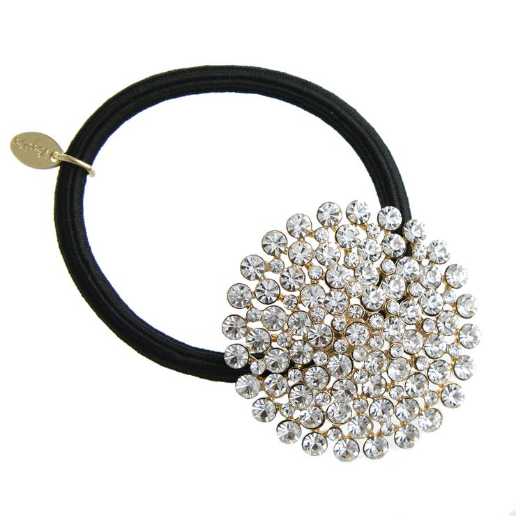 ビジューラウンドヘアゴム ヘアカフ ゴールド | VINGTAINE | 詳細画像2 