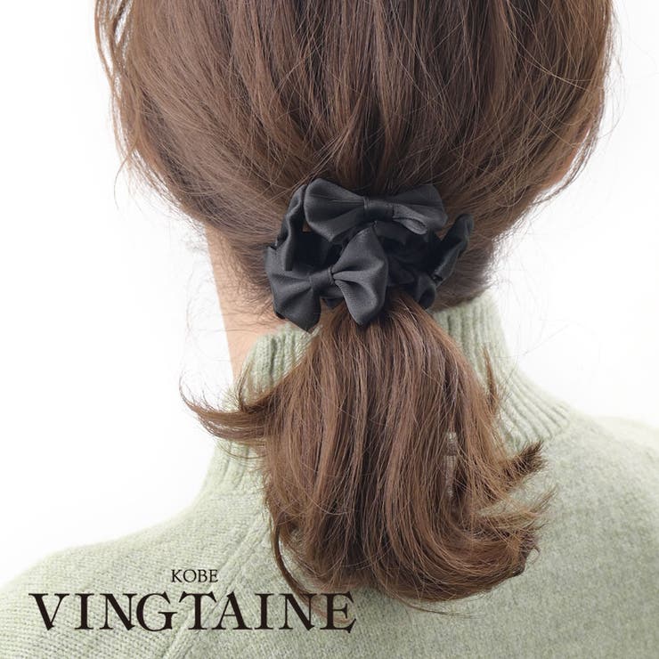プチリボンヘアゴム ヘアアクセサリーH 540 | VINGTAINE | 詳細画像1 