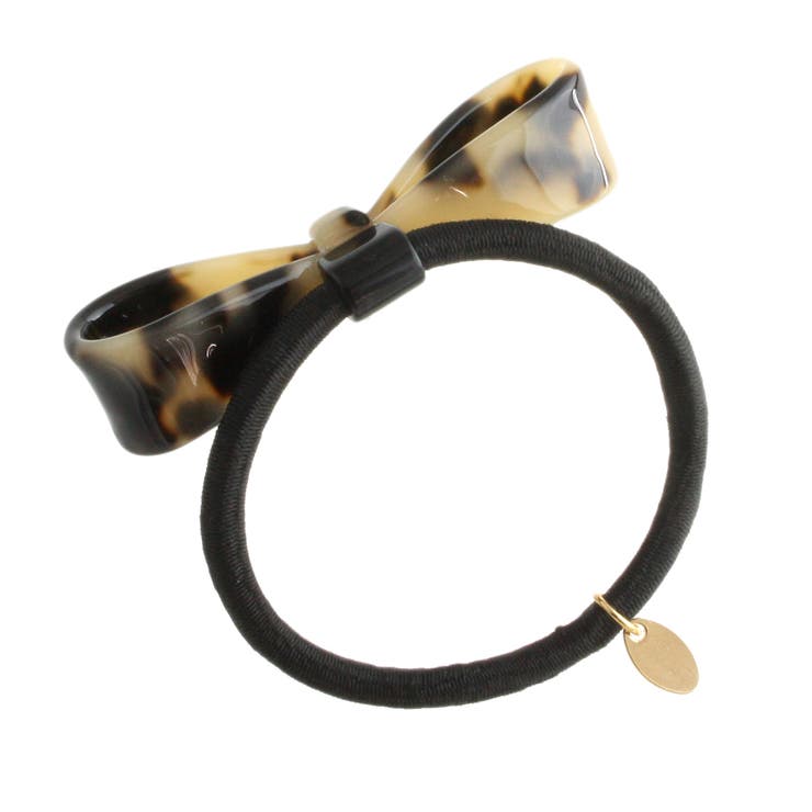 べっ甲風シンプルリボンヘアゴム マーブル ヘアアクセサリーH | VINGTAINE | 詳細画像12 