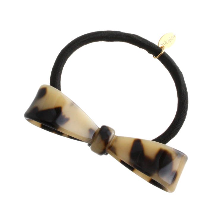 べっ甲風シンプルリボンヘアゴム マーブル ヘアアクセサリーH | VINGTAINE | 詳細画像9 