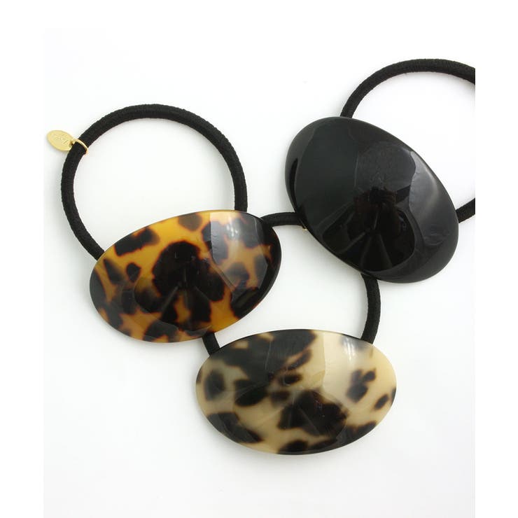 べっ甲風オーバルデザインヘアゴム ヘアカフ マーブル | VINGTAINE | 詳細画像16 