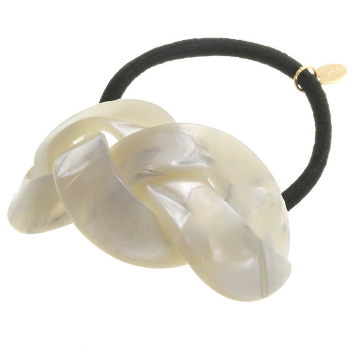 べっ甲風編み込みデザインヘアゴム ヘアカフ マーブル | VINGTAINE | 詳細画像11 