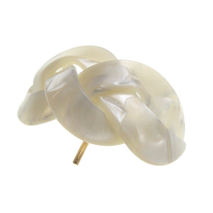 べっ甲風編み込みデザインヘアゴム ヘアカフ マーブル | VINGTAINE | 詳細画像2 