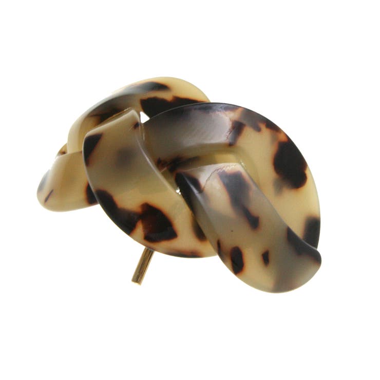 べっ甲風編み込みデザインヘアゴム ヘアカフ マーブル | VINGTAINE | 詳細画像3 