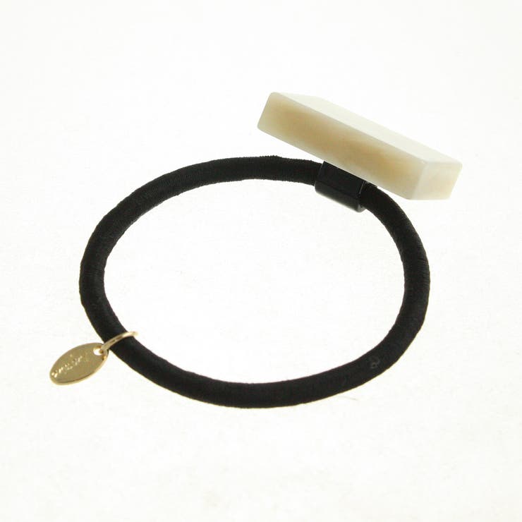 べっ甲風スクエアヘアゴム シンプル 四角 | VINGTAINE | 詳細画像2 