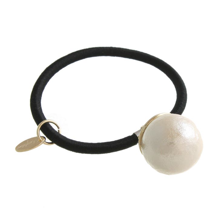 一粒コットンパールヘアゴム ヘアカフ 小ぶり | VINGTAINE | 詳細画像2 