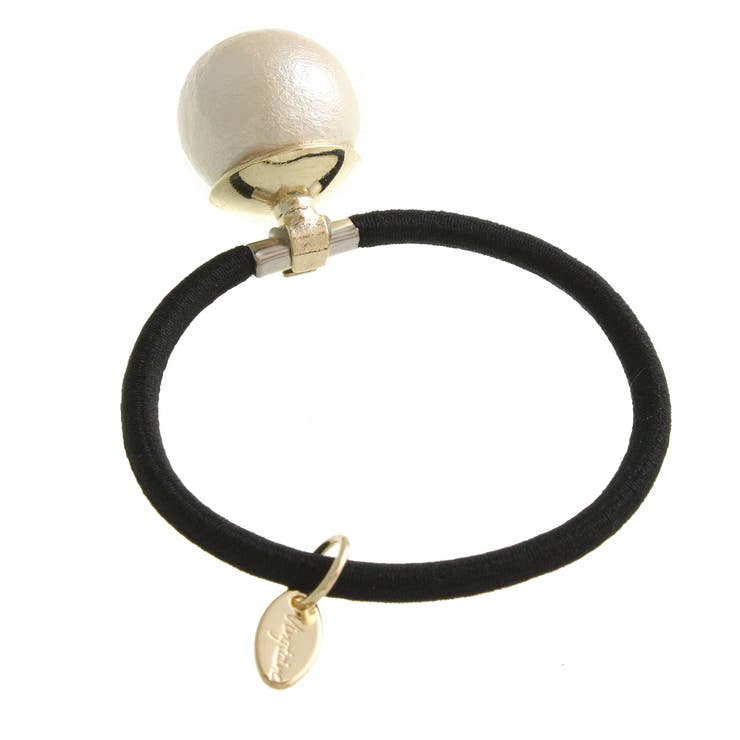 一粒コットンパールヘアゴム ヘアカフ 小ぶり | VINGTAINE | 詳細画像3 