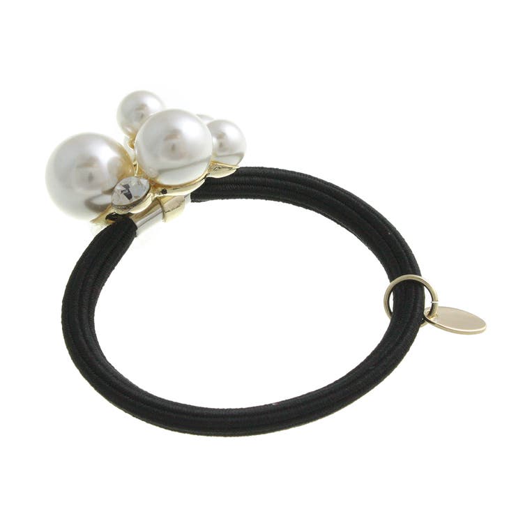 ランダムパールビジューヘアゴム シンプル エレガント | VINGTAINE | 詳細画像2 