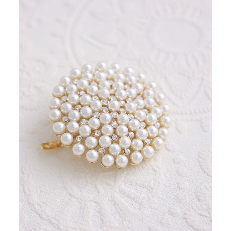 パールビジューラウンドヘアゴム ヘアカフ ヘアフック | VINGTAINE | 詳細画像10 