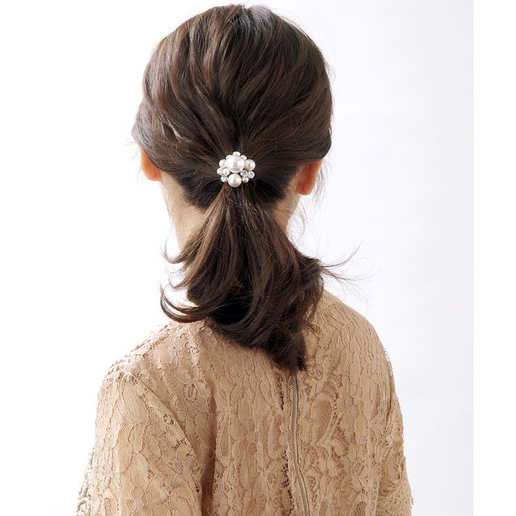 パールビジューヘアカフ ポニーフック ヘアフック | VINGTAINE | 詳細画像3 