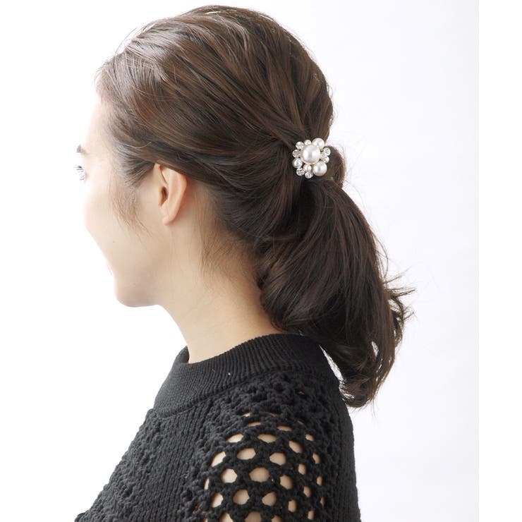 パールビジューヘアカフ ポニーフック ヘアフック | VINGTAINE | 詳細画像5 