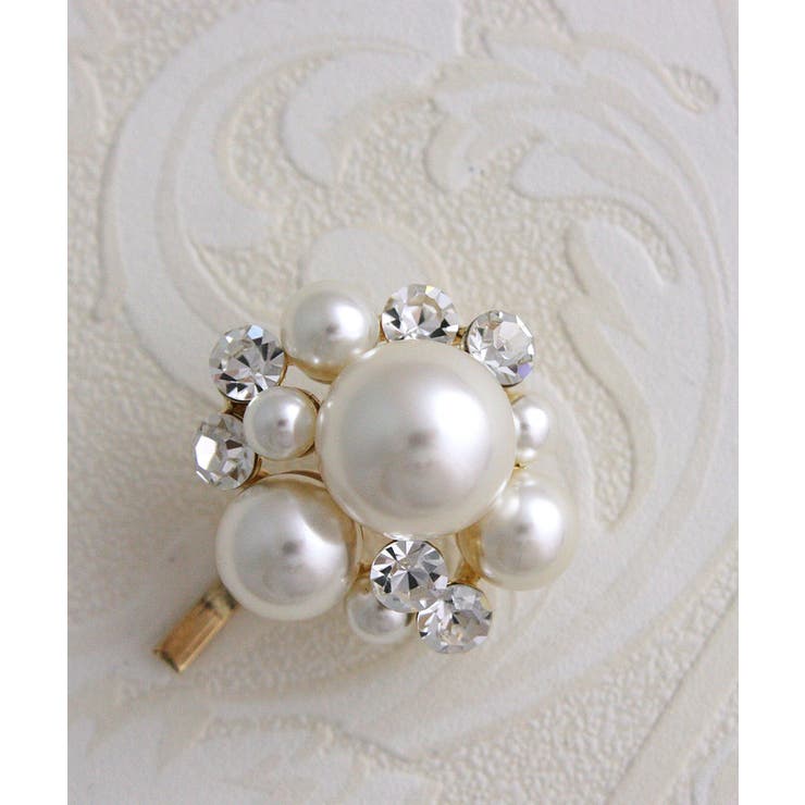 パールビジューヘアカフ ポニーフック ヘアフック | VINGTAINE | 詳細画像6 