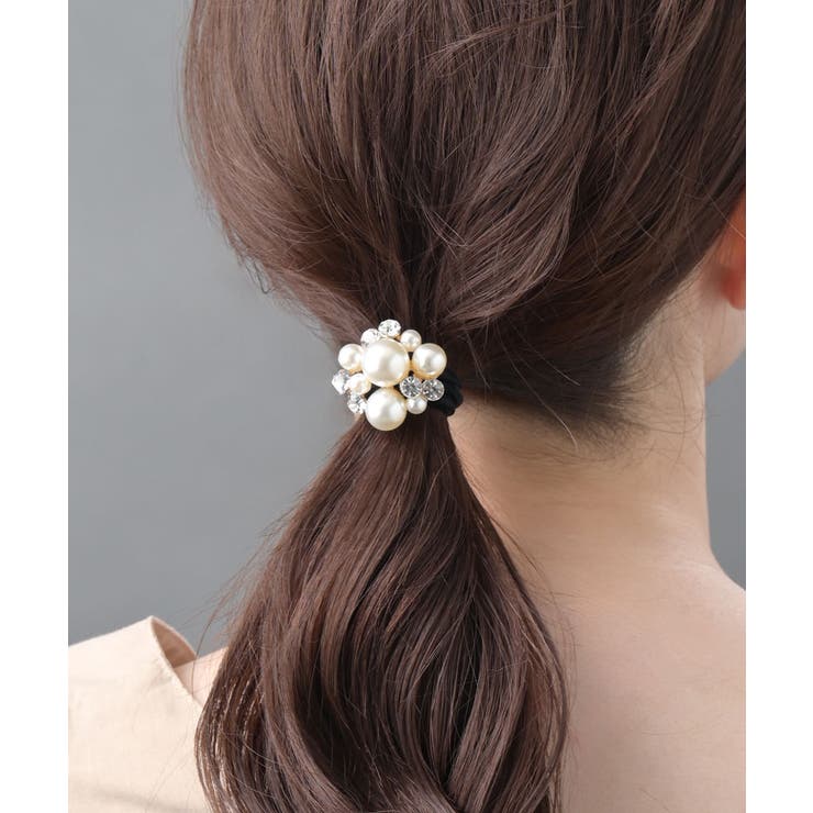 パールビジューヘアカフ ポニーフック ヘアフック | VINGTAINE | 詳細画像7 