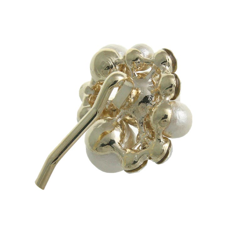 コットンパールビジューヘアカフ ポニーフック ヘアフック | VINGTAINE | 詳細画像2 