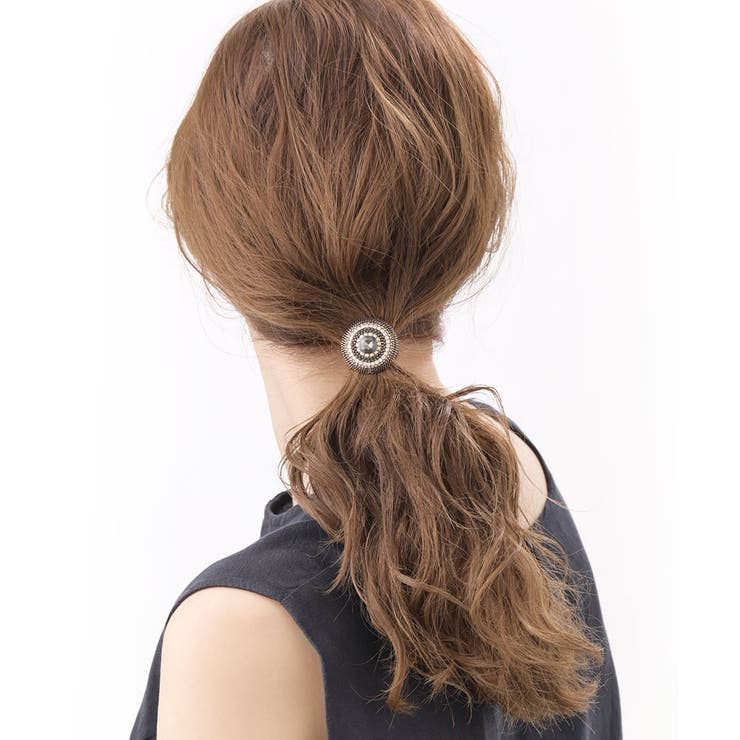 カラービジューサークルヘアカフ ポニーフック ヘアフック | VINGTAINE | 詳細画像6 