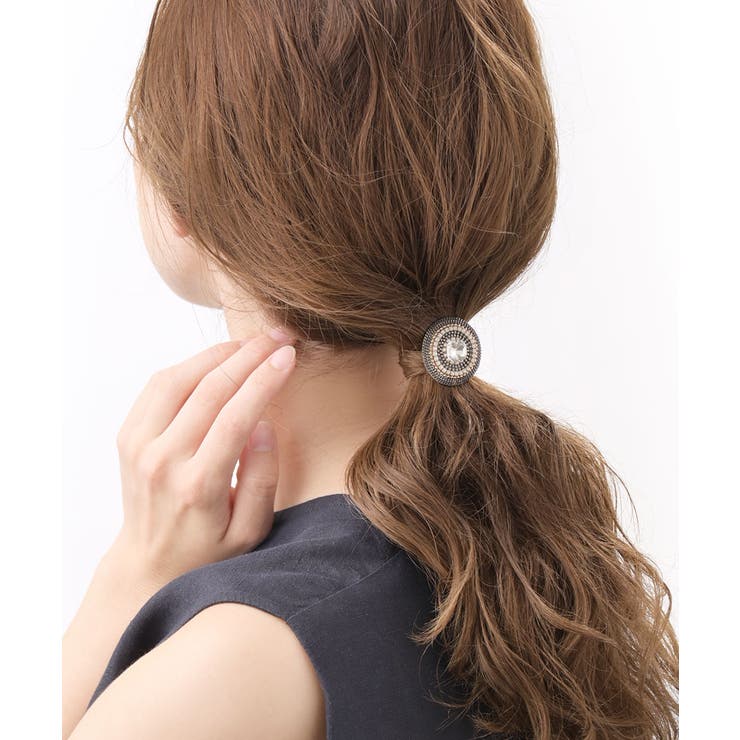 カラービジューサークルヘアカフ ポニーフック ヘアフック | VINGTAINE | 詳細画像5 