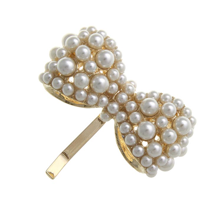 パールリボンヘアゴム カフ ポニーフック | VINGTAINE | 詳細画像2 