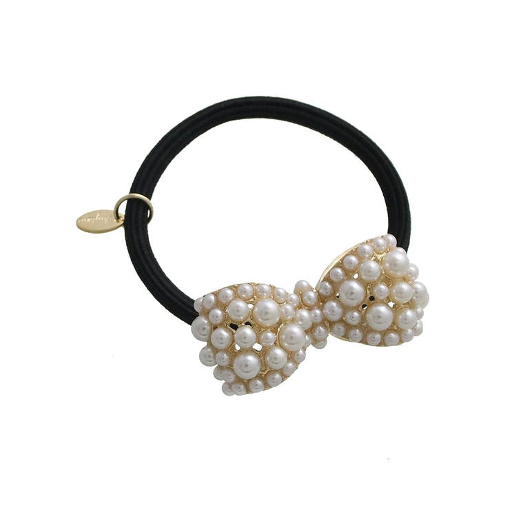 パールリボンヘアゴム カフ ポニーフック | VINGTAINE | 詳細画像4 