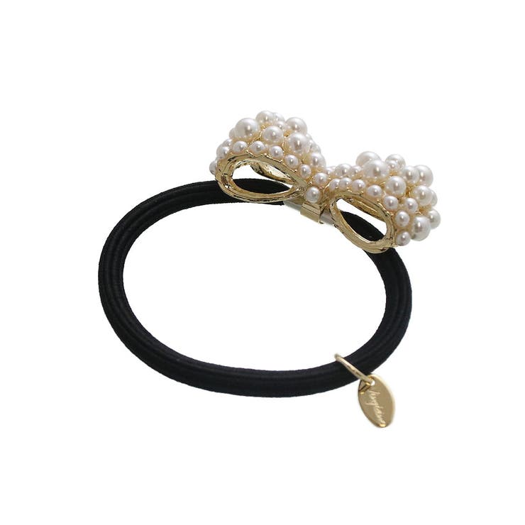 パールリボンヘアゴム カフ ポニーフック | VINGTAINE | 詳細画像5 