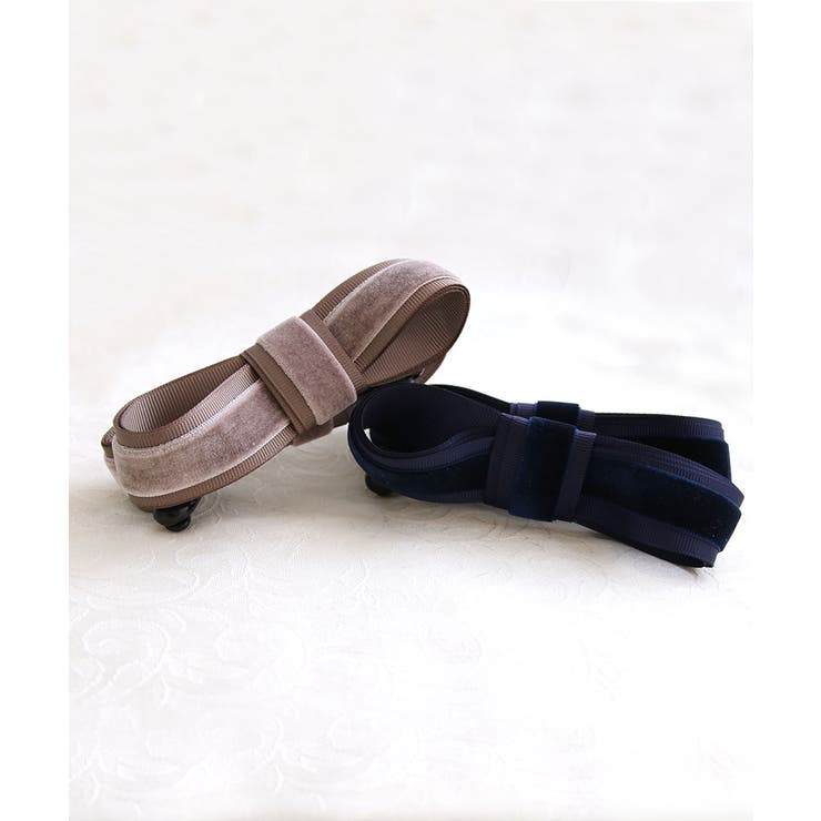 ベルベット×グログランツイストリボンバナナクリップ 秋冬 上品 | VINGTAINE | 詳細画像10 