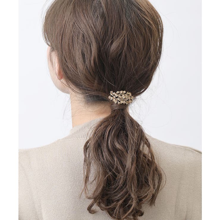 リーフモチーフポニーフック ヘアゴム ヘアカフ | VINGTAINE | 詳細画像6 