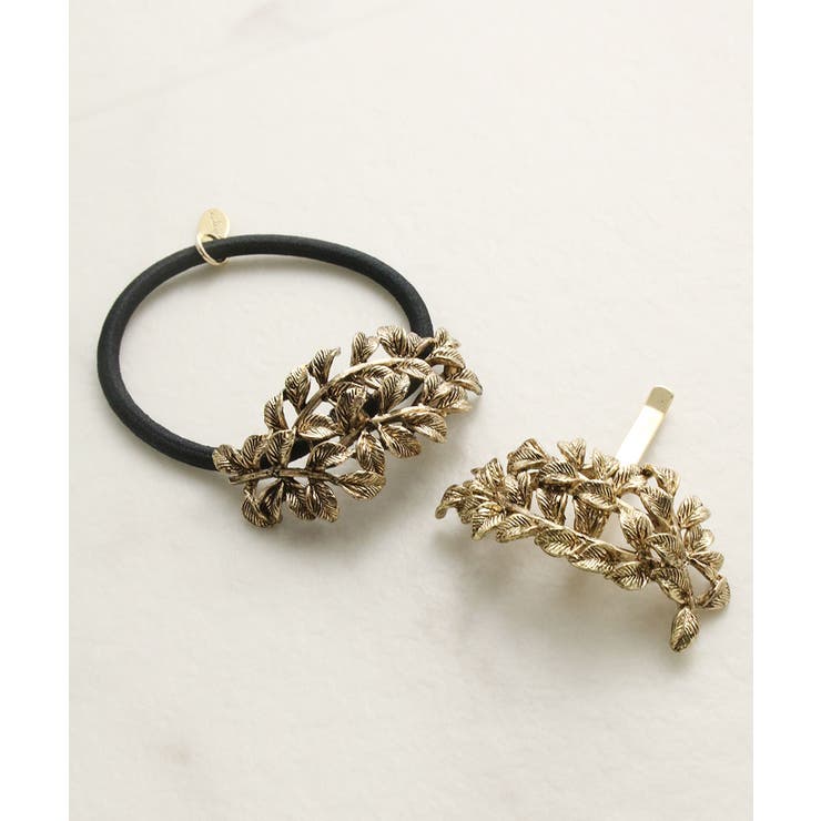 リーフモチーフポニーフック ヘアゴム ヘアカフ | VINGTAINE | 詳細画像9 