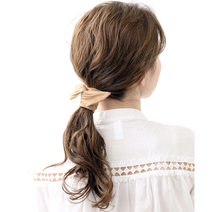 スエード調ワイヤーポニー 幅広 ヘアアレンジ | VINGTAINE | 詳細画像12 