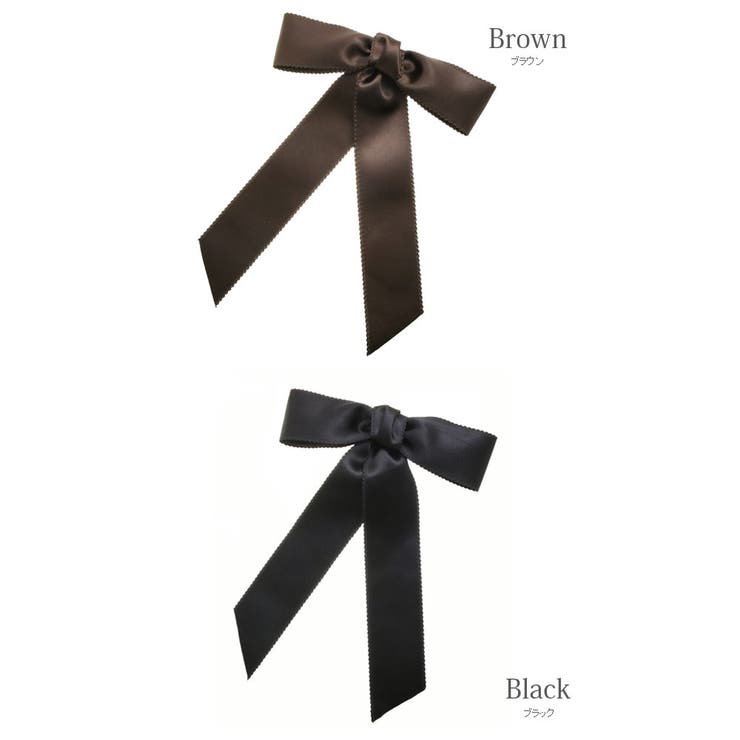 サテンロングリボンポニーフック ヘアカフ ヘアカフス | VINGTAINE | 詳細画像2 