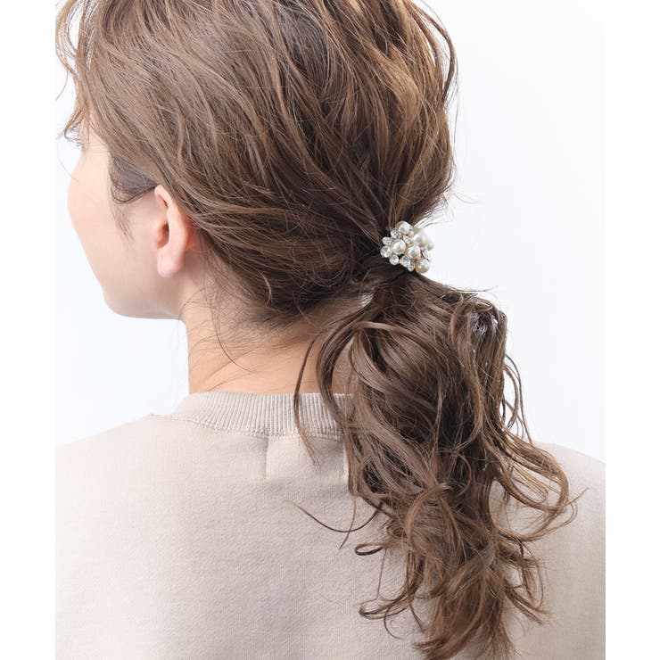 パール＆ビジューヘアゴム ポニーフック ヘアフック | VINGTAINE | 詳細画像8 