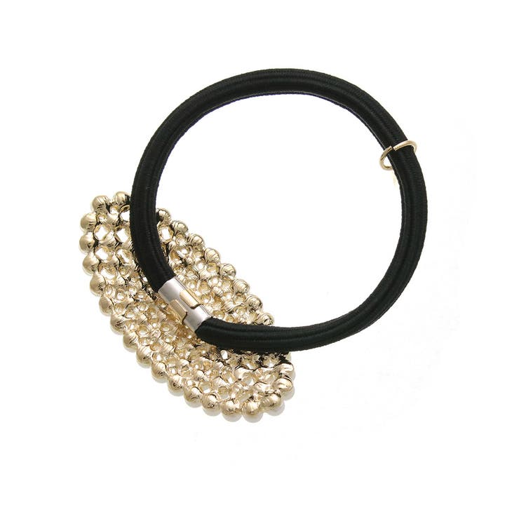 ビジューストーン＆パールオーバル型ヘアゴム シンプル ヘアアクセサリー | VINGTAINE | 詳細画像4 