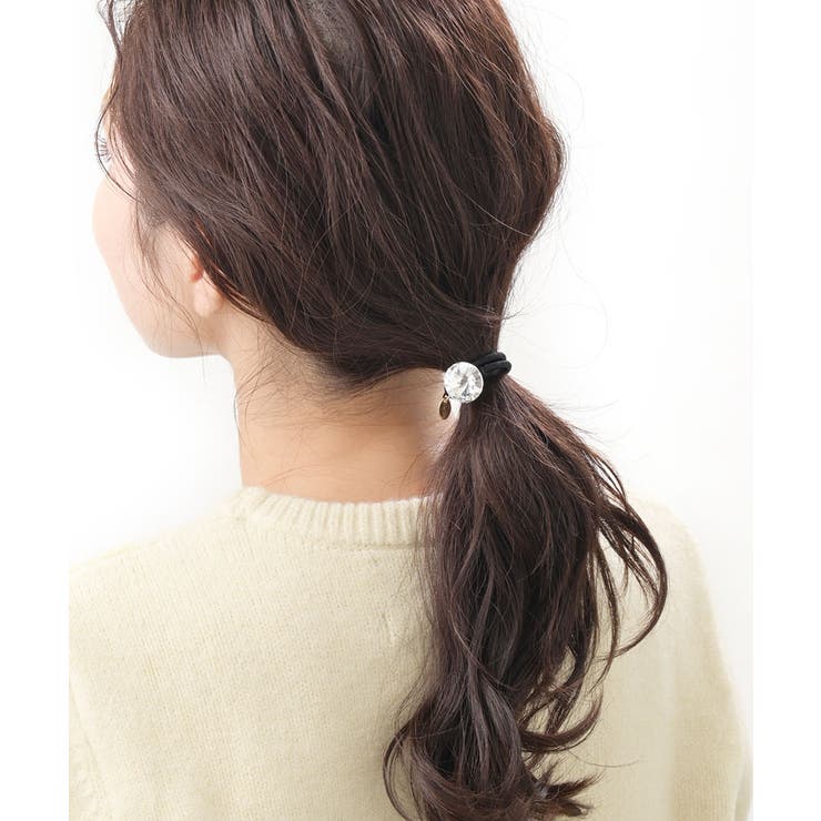 ヘアゴム スワロフスキー 一粒 [品番：VTNA0004921]｜VINGTAINE（ヴァンテーヌ）のレディースファッション通販｜SHOPLIST（ショップリスト）