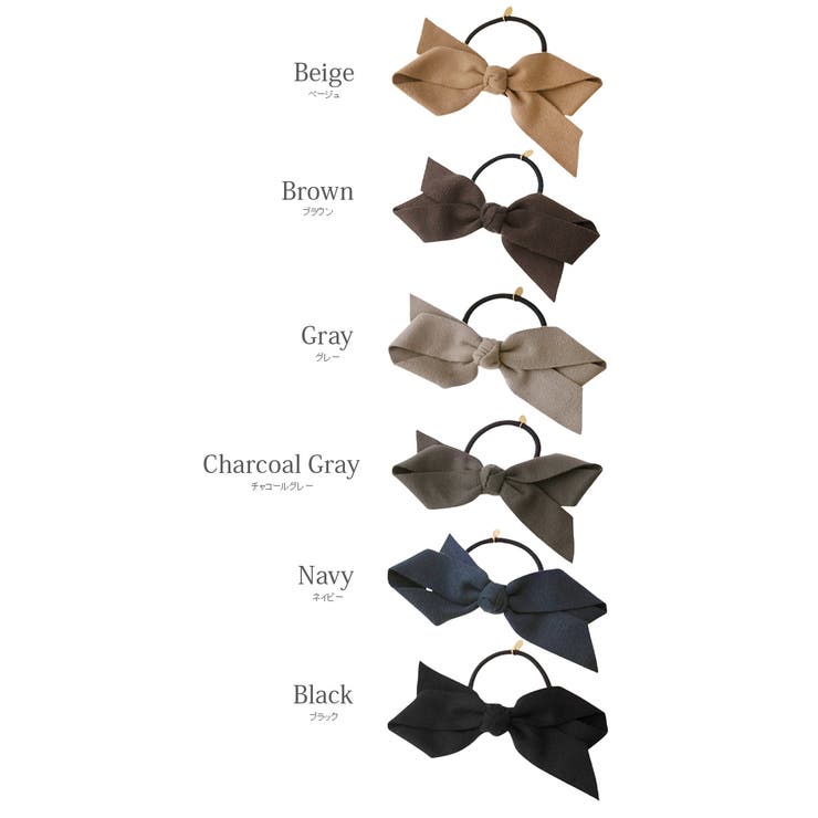 ヘアゴム スエード調 リボン | VINGTAINE | 詳細画像7 