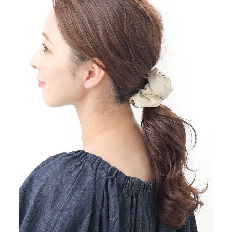 シュシュ ローズモチーフ フェイクレザー | VINGTAINE | 詳細画像2 