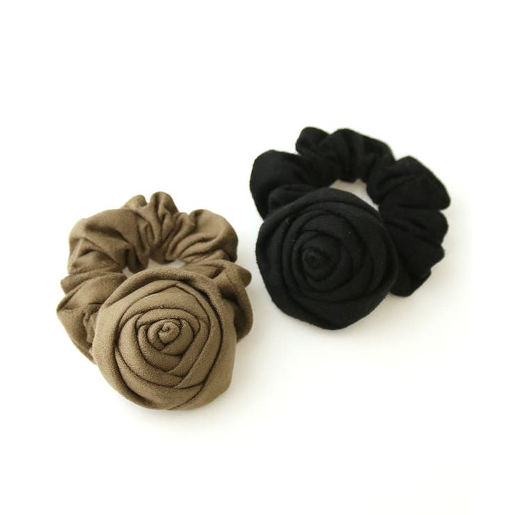 シュシュ ローズモチーフ スエード調 | VINGTAINE | 詳細画像4 