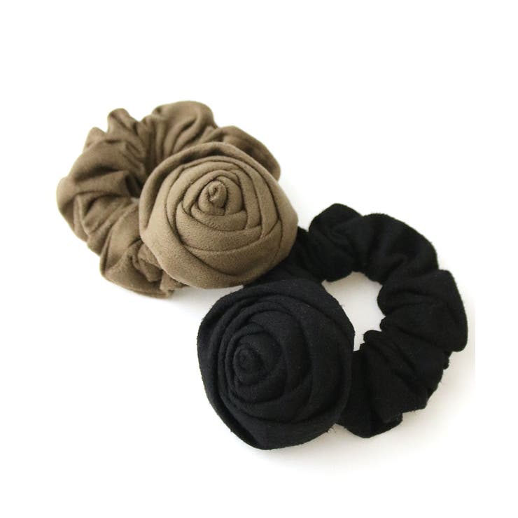 シュシュ ローズモチーフ スエード調 | VINGTAINE | 詳細画像5 