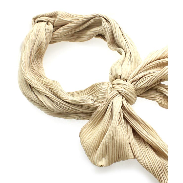 プリーツターバンヘアバンド アレンジ リボン結び | VINGTAINE | 詳細画像6 