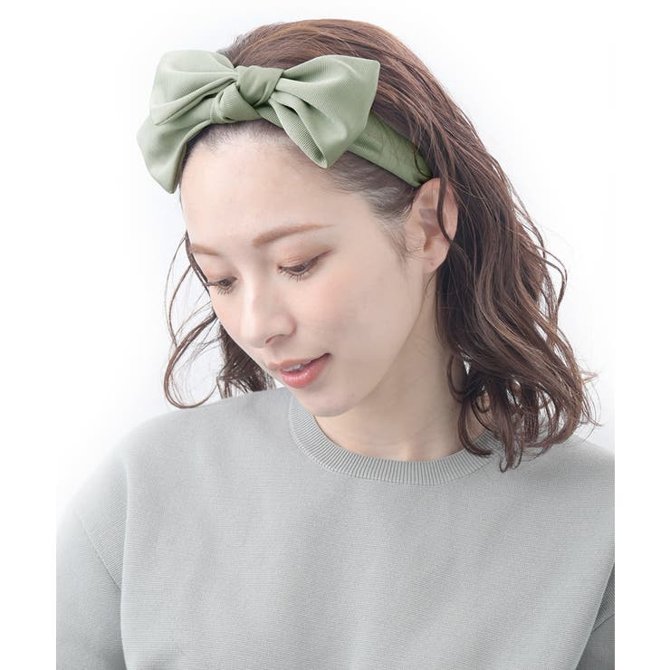 ヘアバンド リボン 取り外し可能
