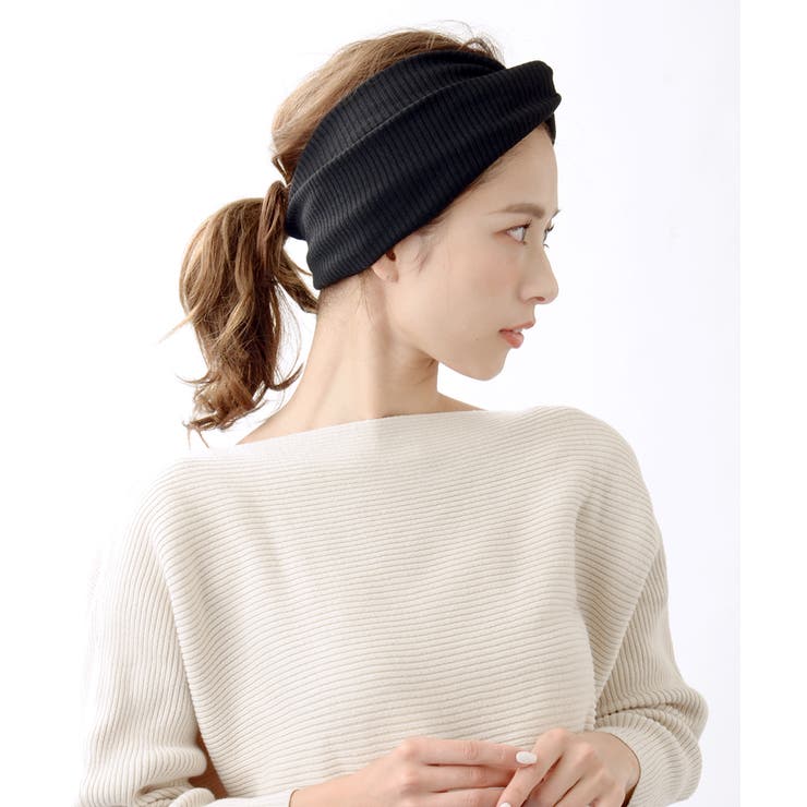 リブターバンヘアバンド/クロス/ヘッドバンド/ヘアアクセサリー HB-50 | VINGTAINE | 詳細画像5 