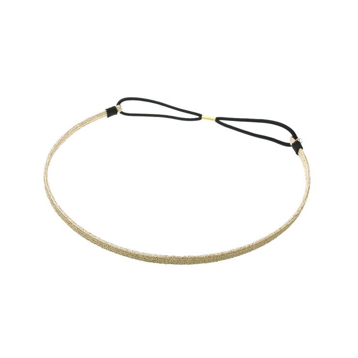 ベージュ | シンプルラメMIXカチューム ヘアバンド ヘッドバンド | VINGTAINE