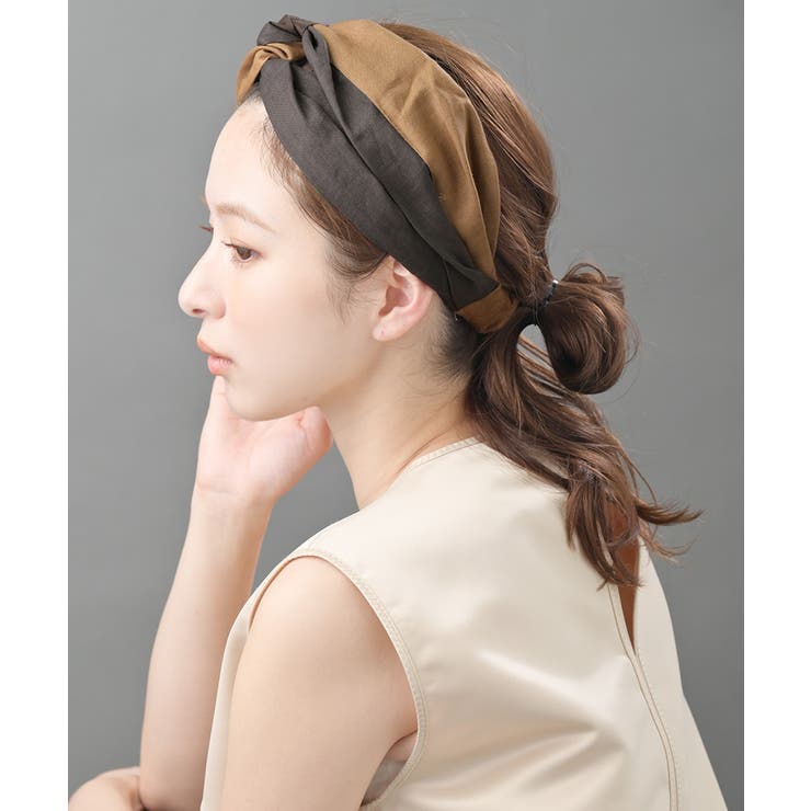 バイカラー ターバンヘアバンド ヘアターバン | VINGTAINE | 詳細画像8 